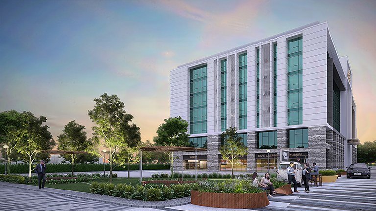 Regency Business Park Thane West glass facade and retail frontage